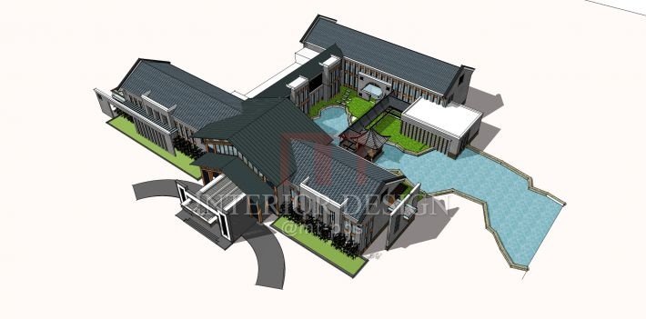 【Sketchup模型】中式会所酒店接待中心高档会馆模型【21套】_14徽派接待中心 (3).jpg