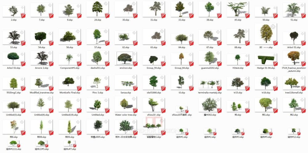 【Sketchup】园林植物组件模型_1预览图.jpg