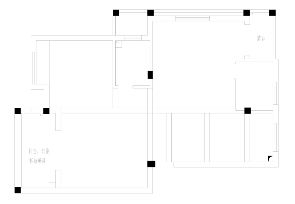 复式方案，头痛的楼梯和业主_一楼框架图