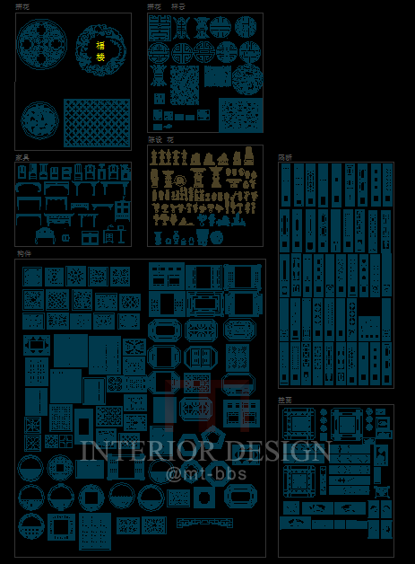 分享一点中式花格、图库、门CAD_22.png