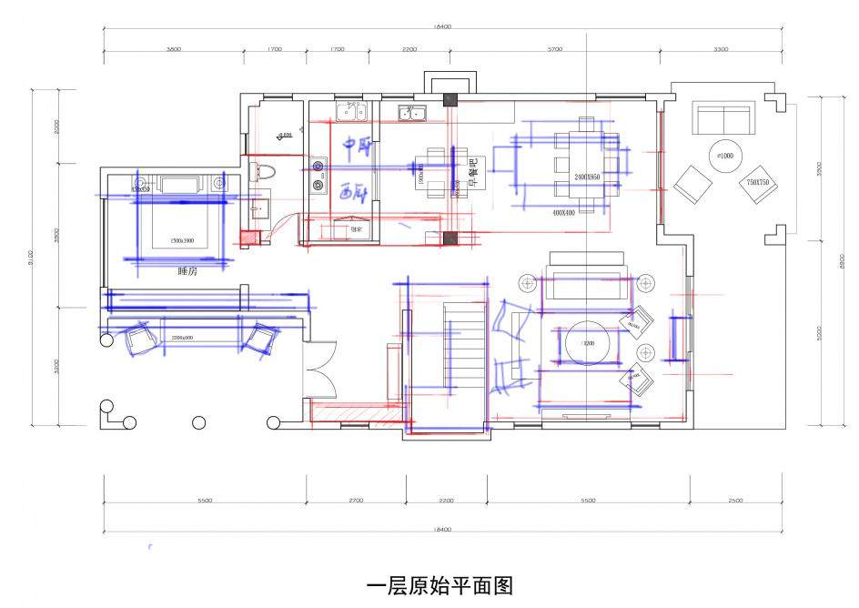 一套别墅平面，中规中矩，求大神指点突破_1