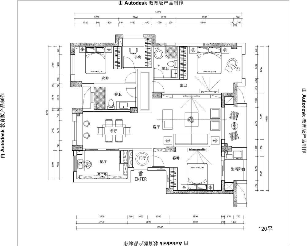 ★★140三房 方案求助 求合理 求讨论_111Model.jpg