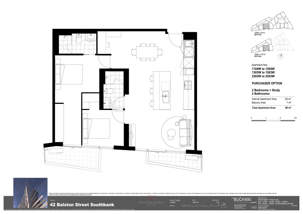 墨尔本Southbank心脏地带水晶般视觉效果--Marco公寓概念_Marco 03 &amp; 04 West Combined floor plan 20000.jpg