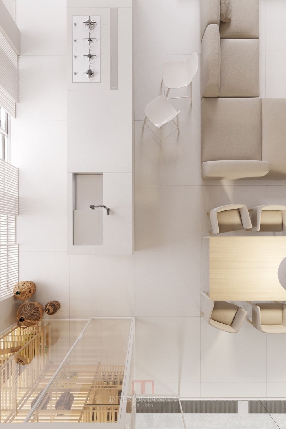 极简是一种生活方式 #minimalist_open-plan-kitchen-living-room-dining-room.jpg