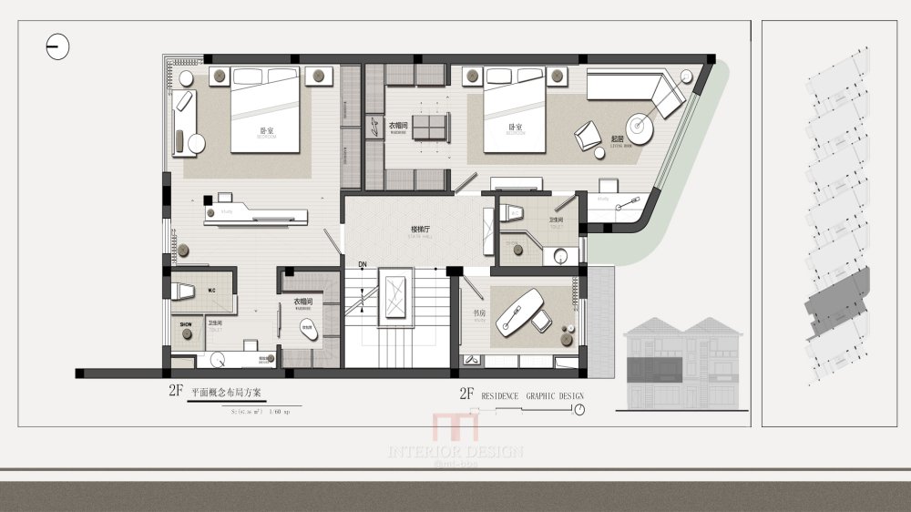 新中式别墅概念方案汇报 ps cad 草图大师模型_12.jpg