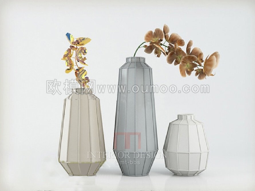 2014年欧模网精品单体模型库_2009 新中式花瓶三个.jpg