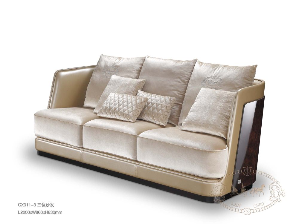 联合欧陆A&X阿玛尼 后现代最新产品资料（高清无水印白底..._（77）CX011-3 三位沙发（L006奶茶皮）.jpg