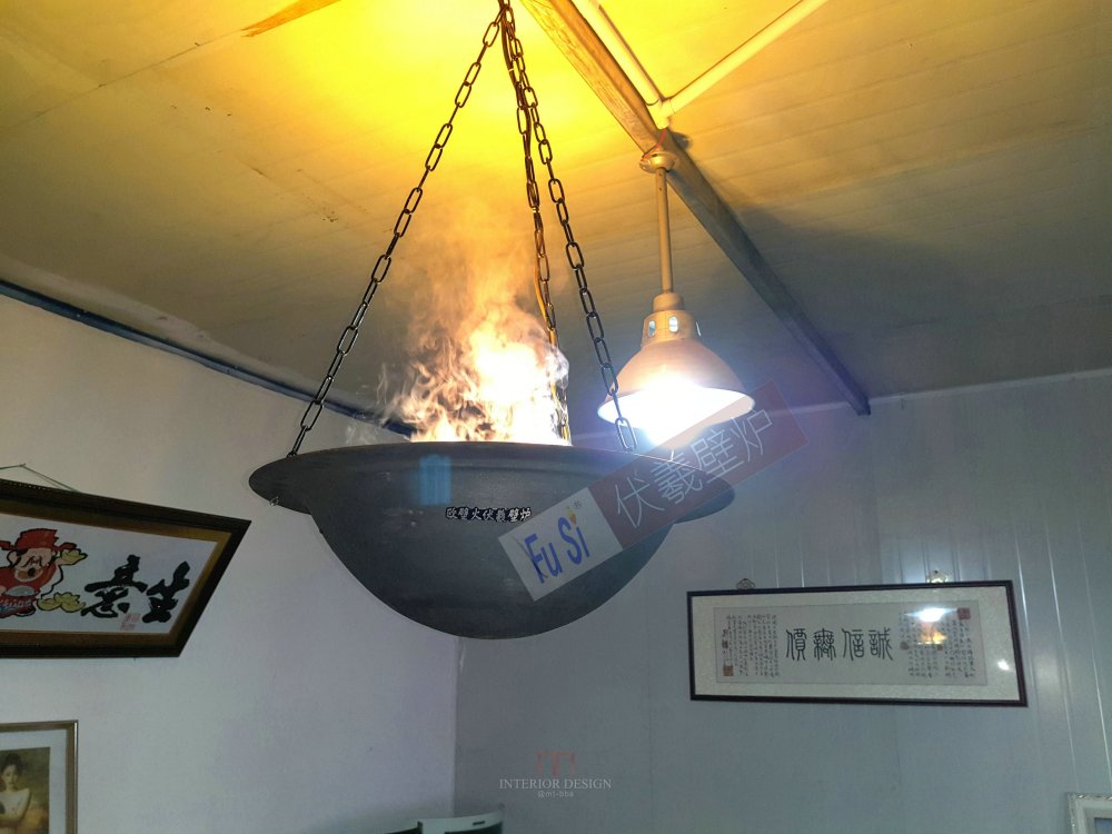 明星演唱会火锅烧烤店酒吧餐厅舞台壁炉火焰灯