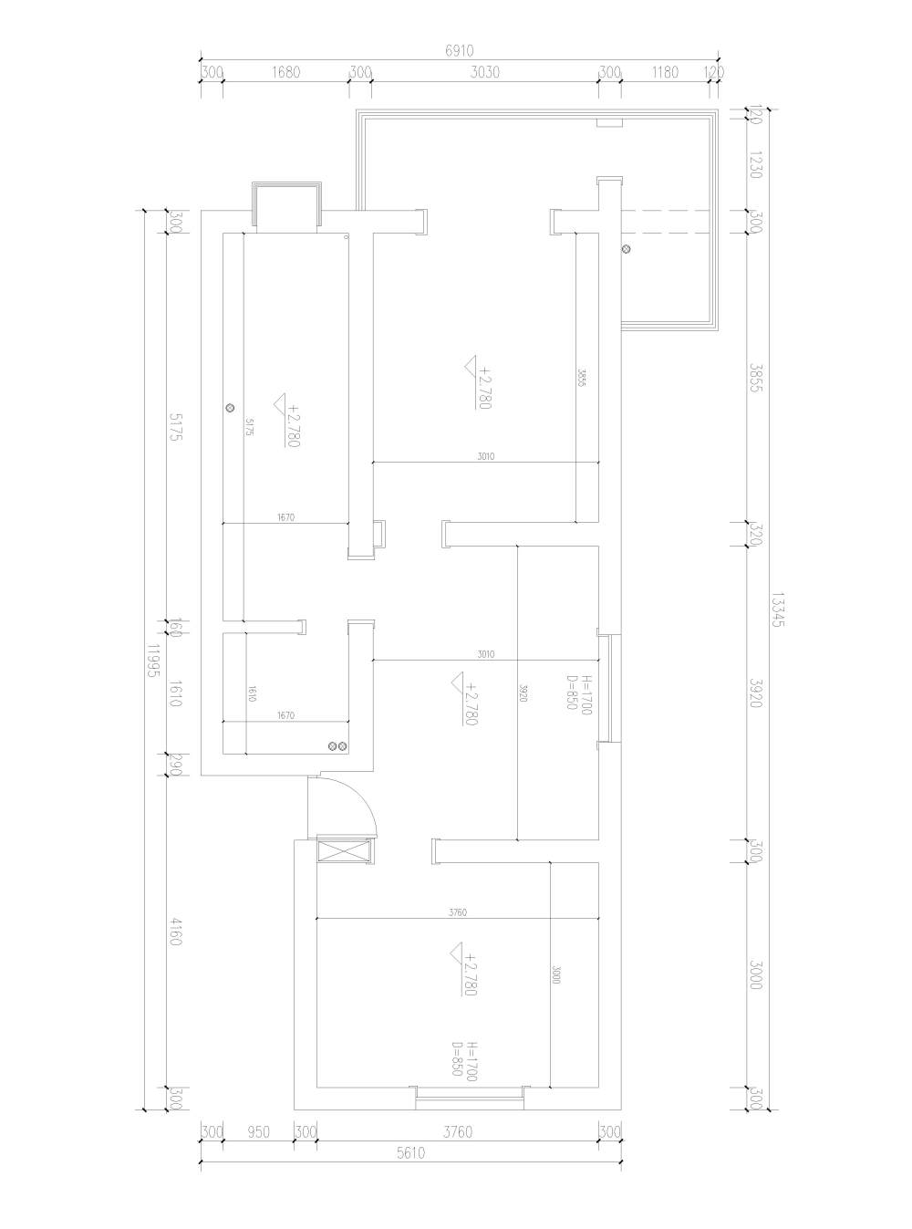 70㎡旧房改造，求助_原始图