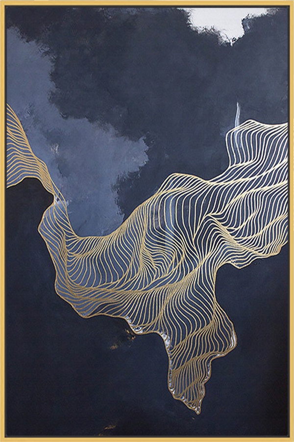 金线抽象画素材