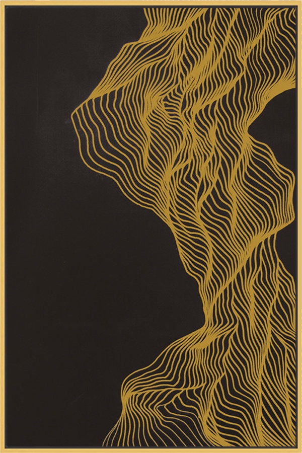 金线抽象画素材