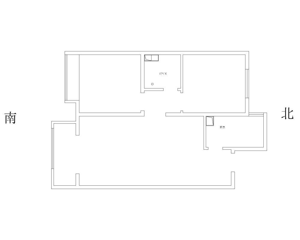 70平米小户型 求优化_平面布置图-Model.jpg