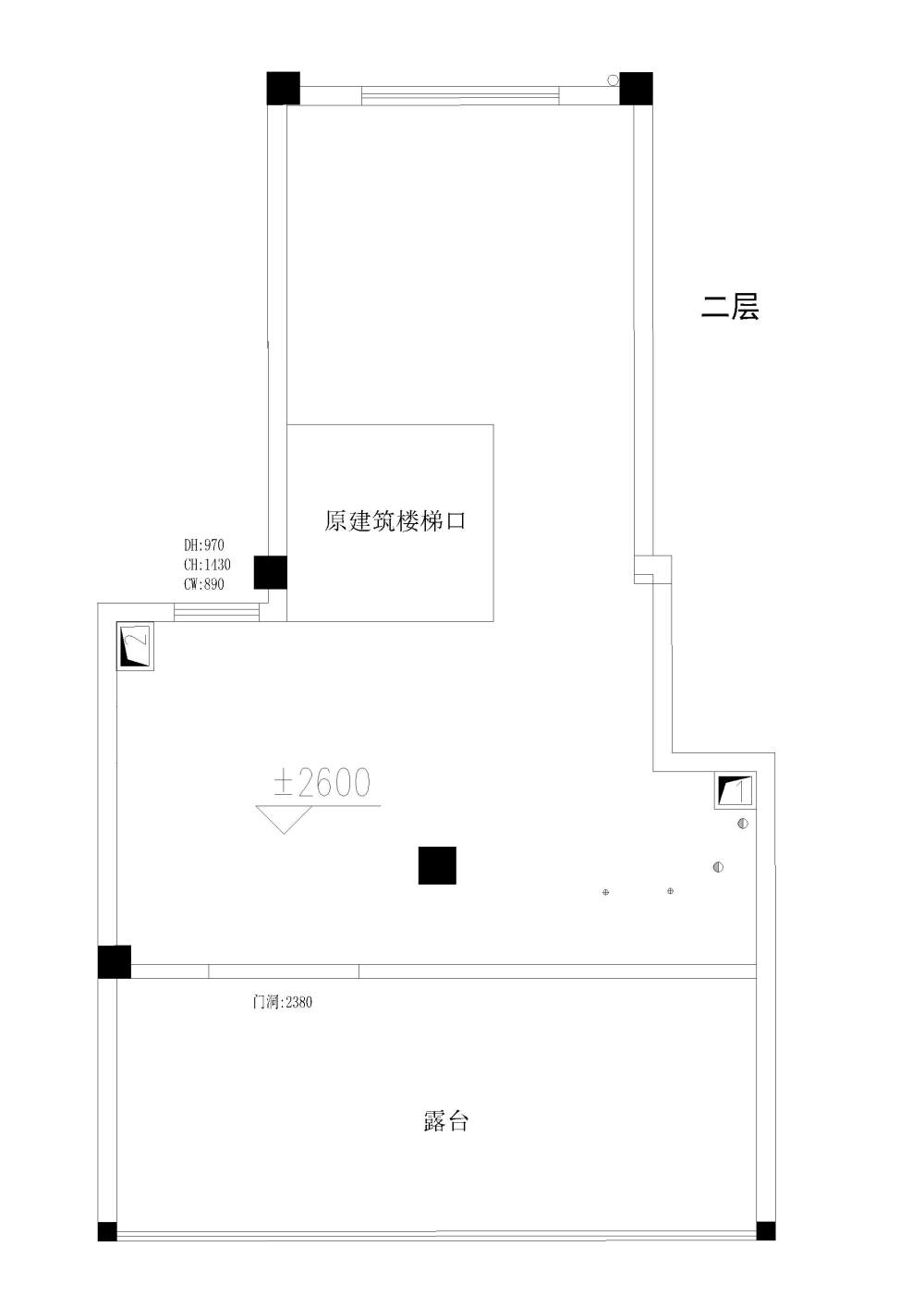 一个顶楼小复式 没有想法 奉上所有DB 跪求一个好方案_y2.jpg