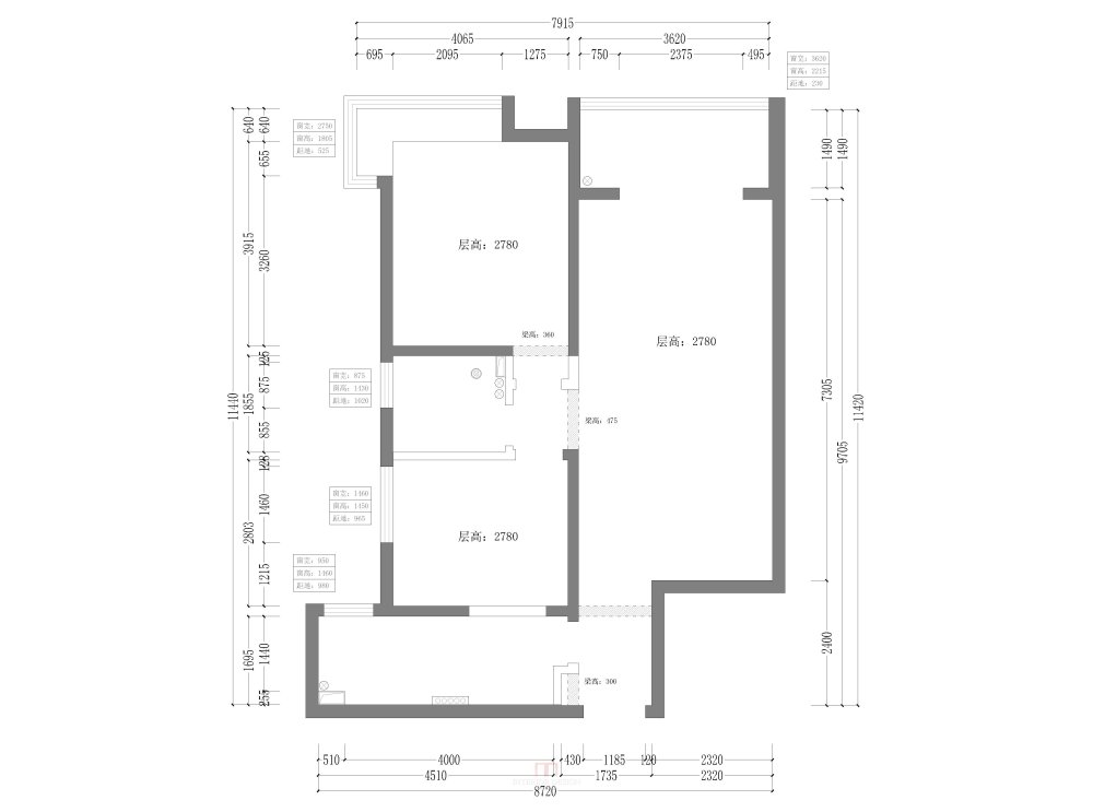 90平 小户型 平面方案 请教_新块-Model.jpg