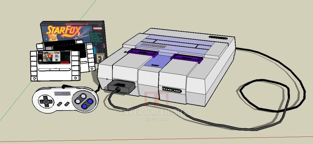 【Sketchup模型】摆件_手柄游戏机.jpg