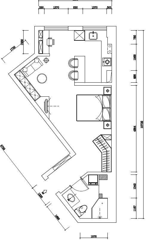 不规则单身公寓 平面求助！！希望大神给点建议_QQ截图20170805194100.jpg