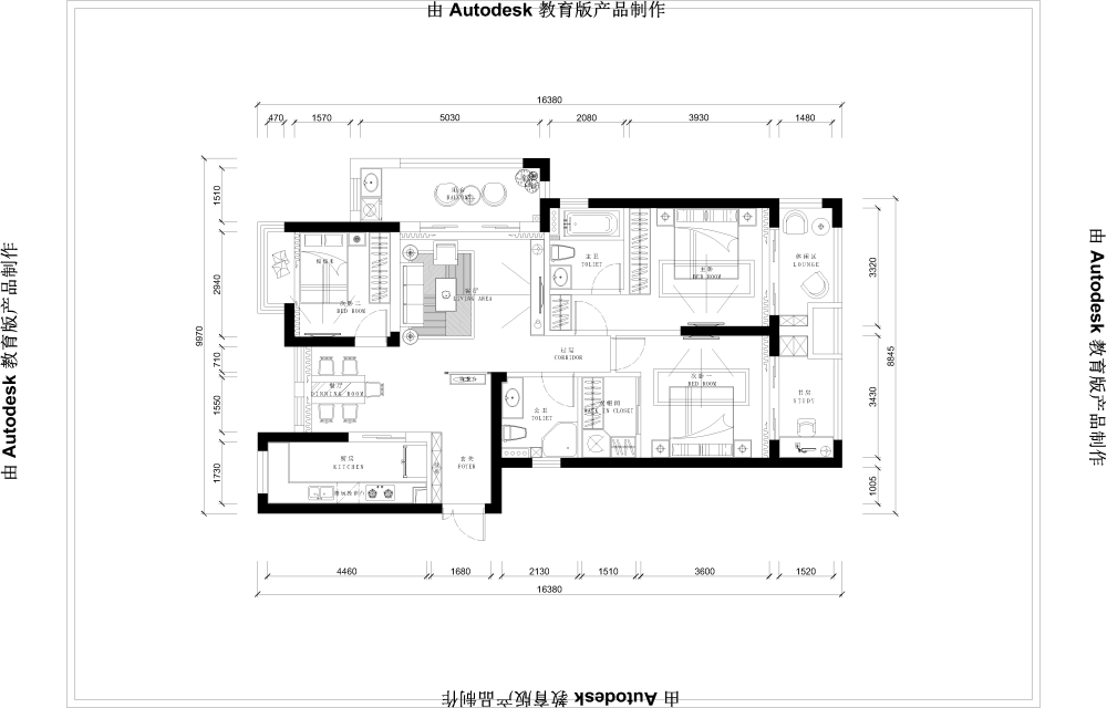 套房重金求方案，自己的不满意没发！大神帮我看看_Drawing2-Model.png