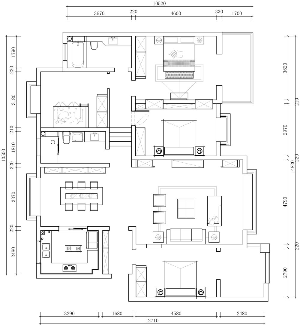 设计师为二宝上学买的170平多层，无趣的方案_新块-Model.jpg