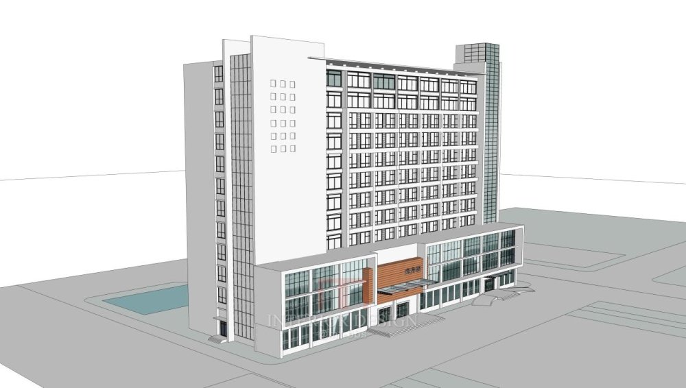 医院建筑设计精细sketchup模型14个_医院方案模型.jpg