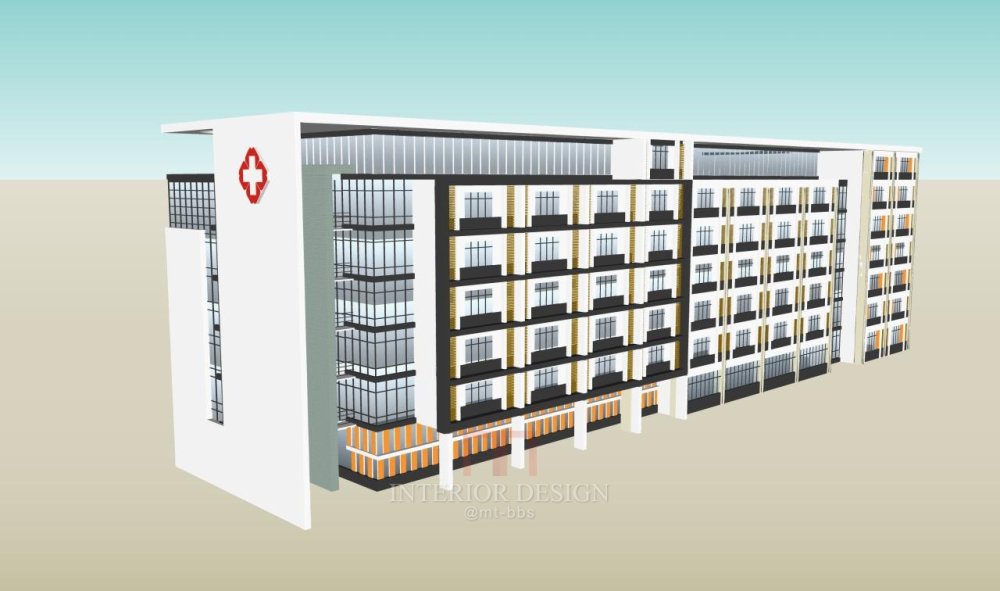 医院建筑设计精细sketchup模型14个_医院设计建筑模型.jpg