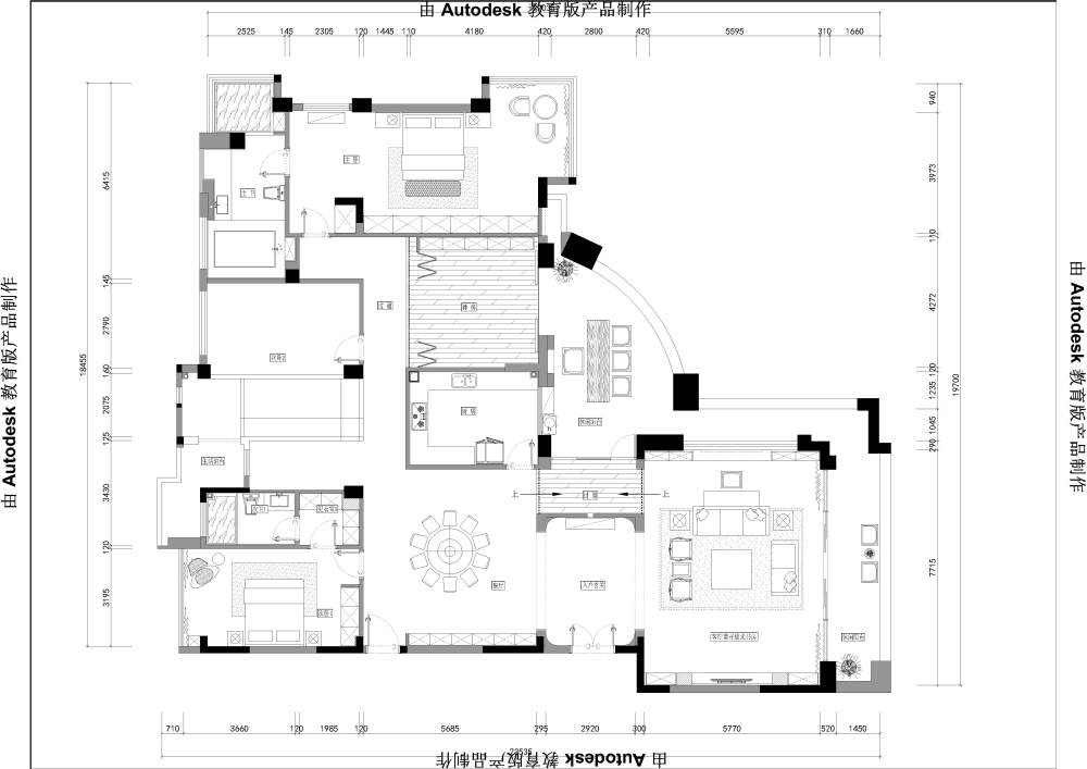 320户型住宅太大了，考虑不是很完善_东篱K12-401框架-布局1.jpg