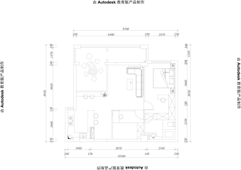 建筑面积89㎡2房改三房！头大头大！！！_3-Model.jpg