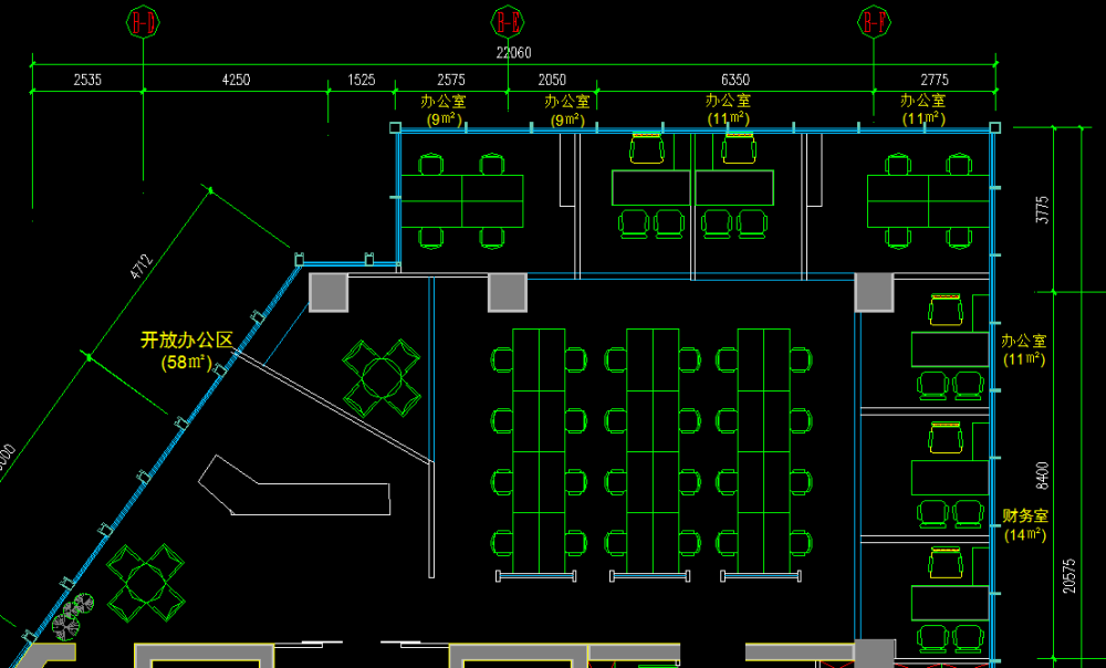 甲方改N次的一个办公室平面 求高手们赐教！_P270}Q40(KIVWH8(ROZ~GPD.png