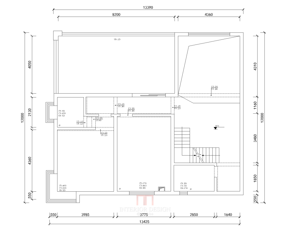 首做复式户型，期待各路大神指教_2楼原始.png