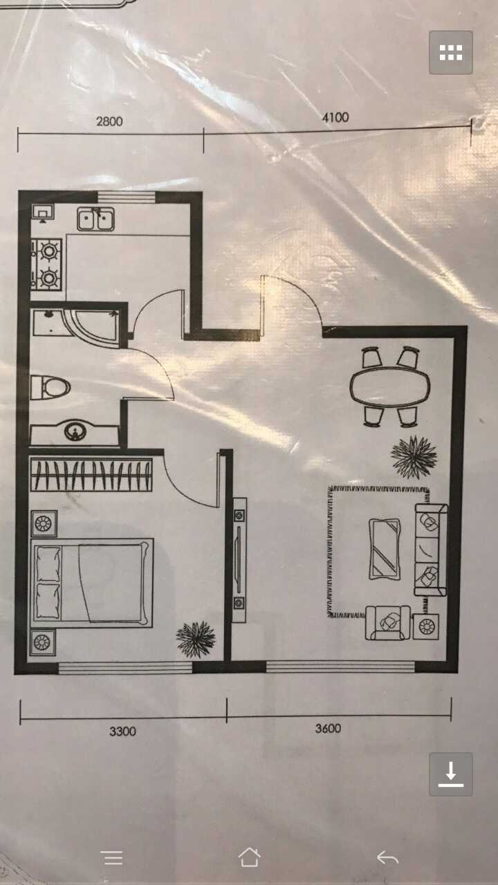 大师们，帮个忙，这个1房改2房，有好的方案吗？_图