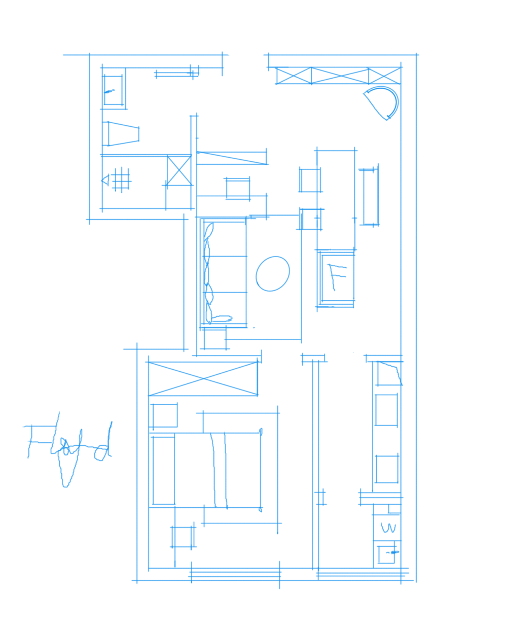 小户型求方案，一室一厅，开放式厨房！_Image008.png