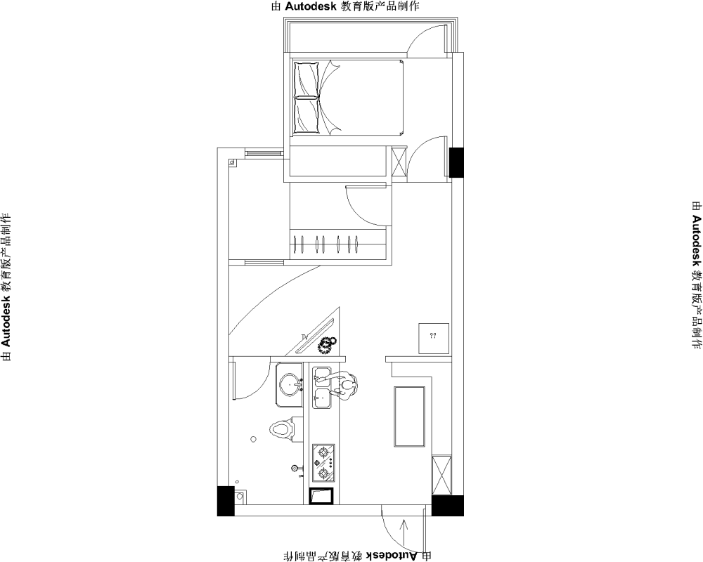 37平米小平房小户型设 求平面方案_新块 (3)-Model.png