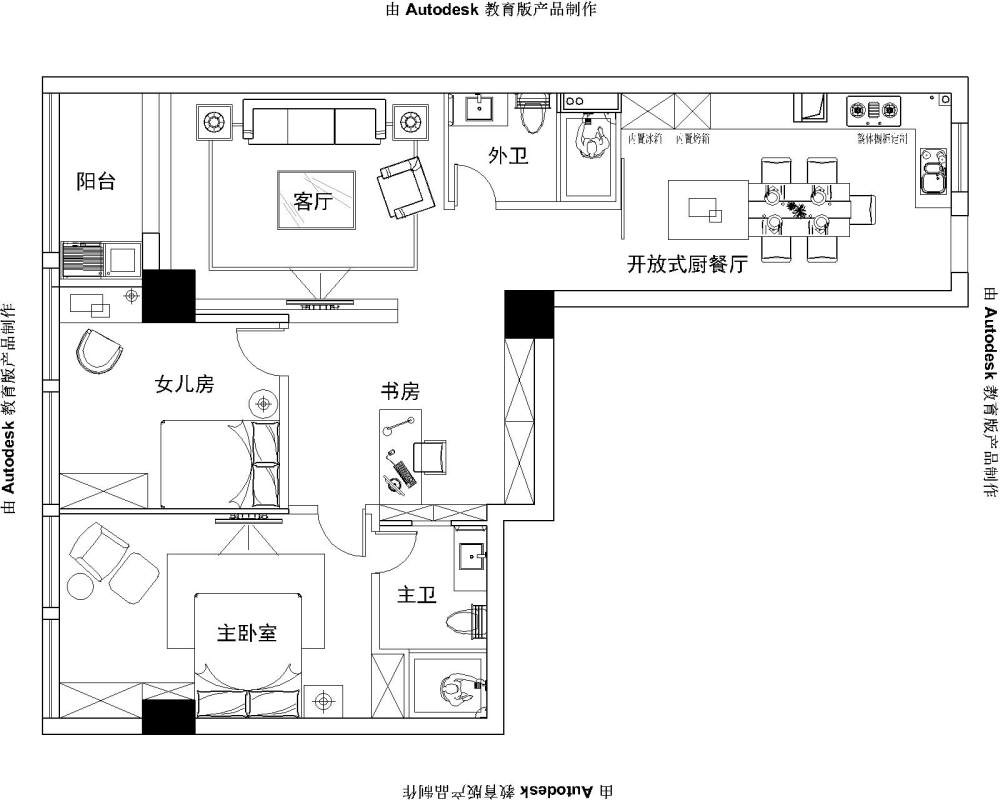 我布的比较常规、希望有人能打破一下、_河滨花园6#603原始结构-Model.jpg