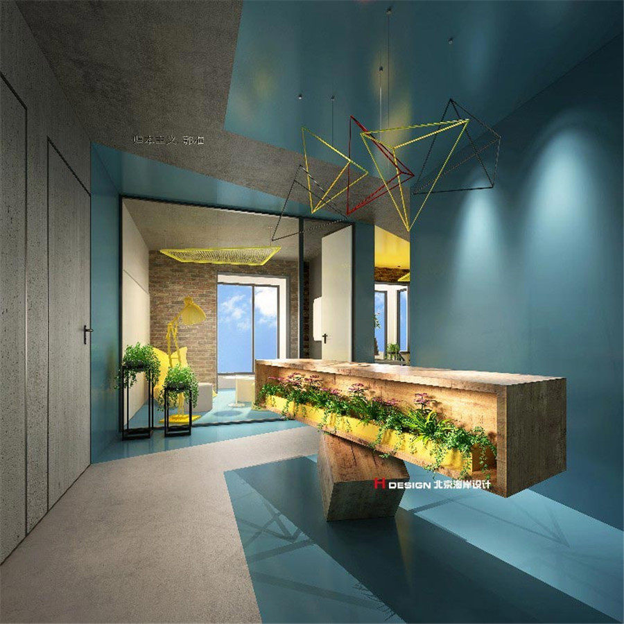 山西田森办公室样板间设计案例—北京海岸设计成品展示