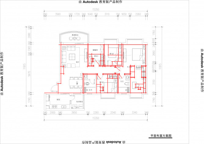 一套房平面图，客户觉得很普通，求大师们优化一下。_220834uhwdezrrr9rr1i1r.jpg.thumb.jpg