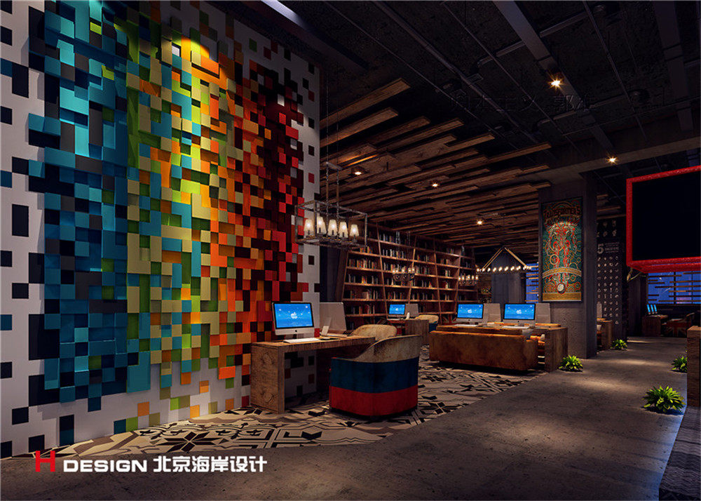 海角七号网咖设计案例—北京海岸设计成品展示