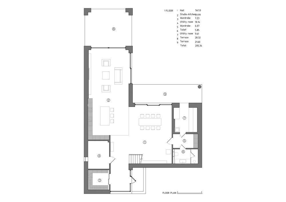 黑白相间，层层重叠：WH 住宅 / M3 Architects_01_plan.jpg