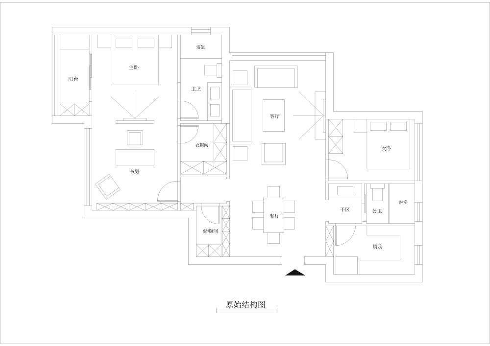 小户型求优化_原始结构图1-Model.jpg