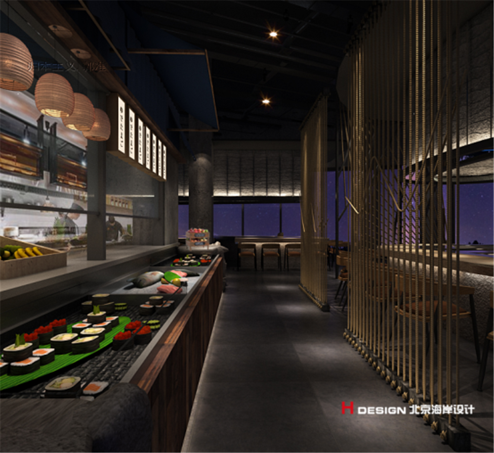 红树林和风阁铁板烧餐厅室内设计案例——北京海岸设计