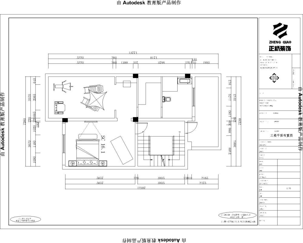 方案遇到瓶颈、_3谢彪别墅3楼施工图-Model.jpg