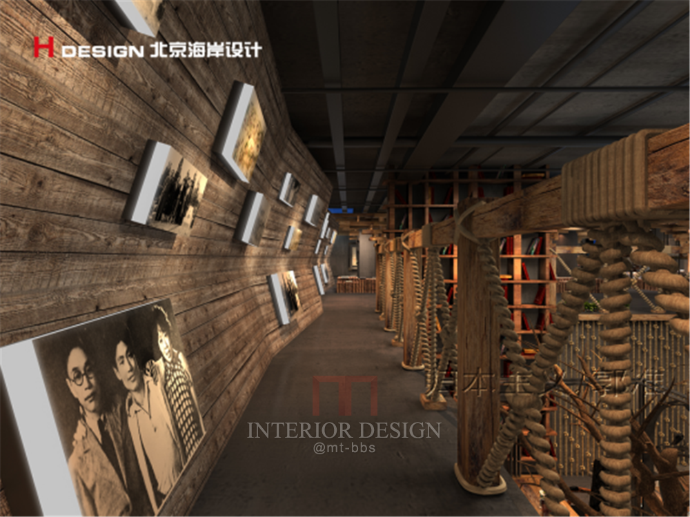 萧红文化艺术中心室内设计案例—北京海岸设计