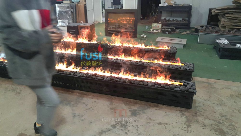 6米雾化壁炉；6米5伏羲蒸汽电壁炉仿真篝火；7米3d壁炉