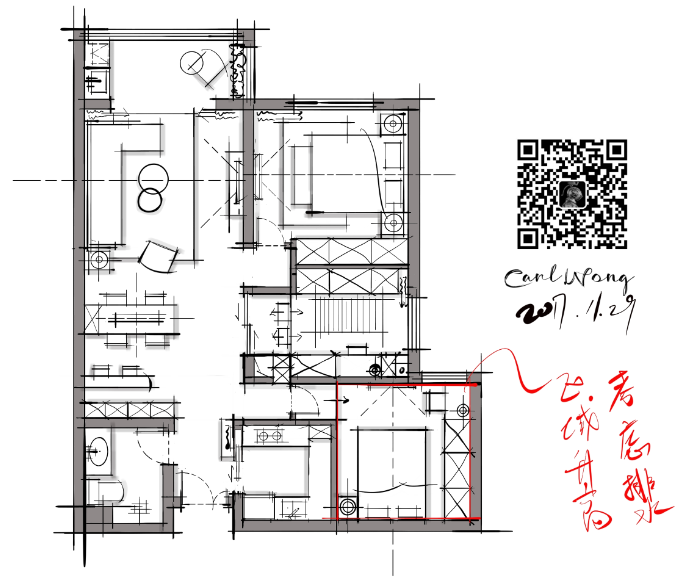 终于交房了，想把2室的改成3室用，欢迎大家指点迷津，谢谢_5605d50cbcf42318ab5980957d9d7e8.png