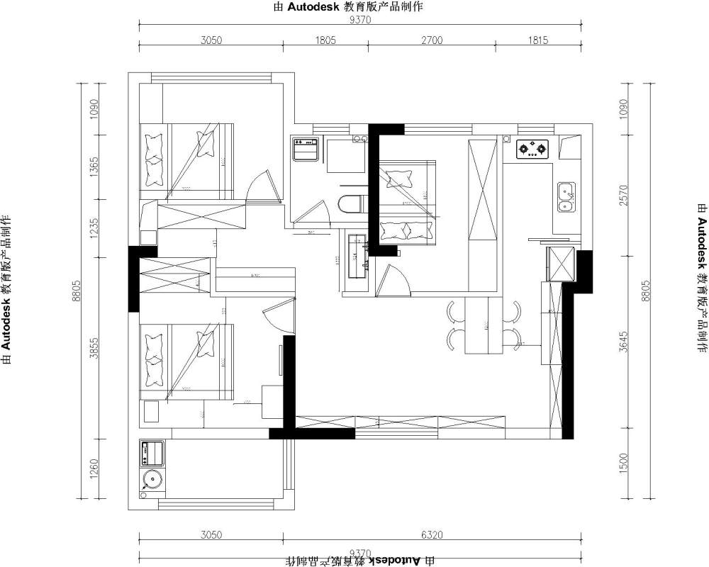 小户型绞尽脑汁也想不到合适的方案，大佬们二楼楼上包..._A$C6B256FB2-Model.jpg