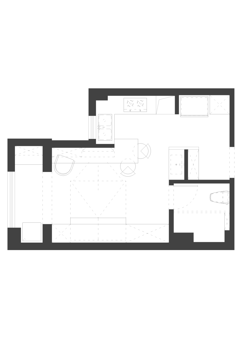 武汉某小区小面积户型求探讨_Drawing2-Model.png