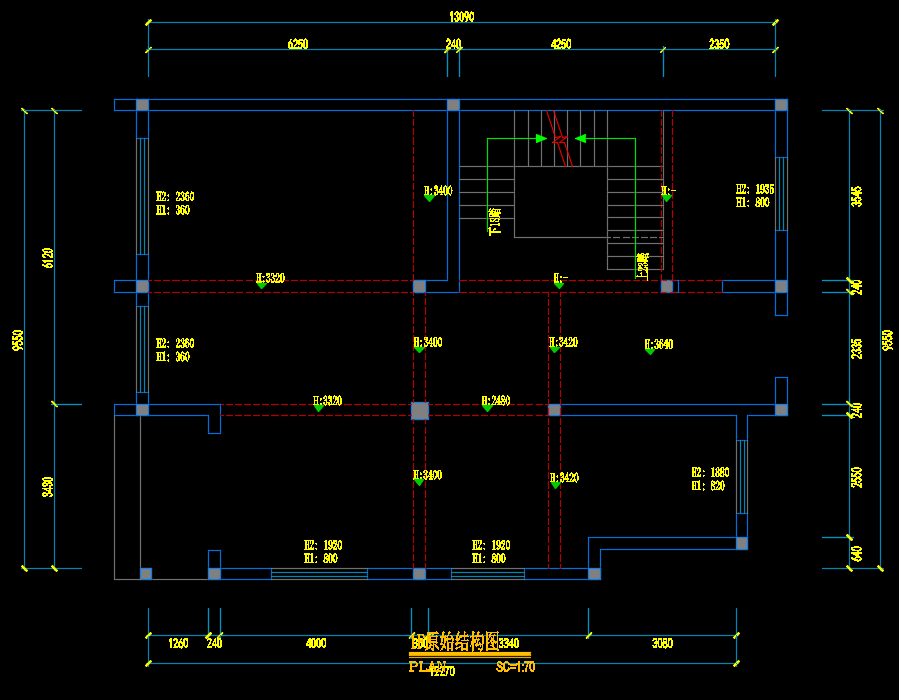 一套自建别墅的平面方案，欢迎指点_1F.png