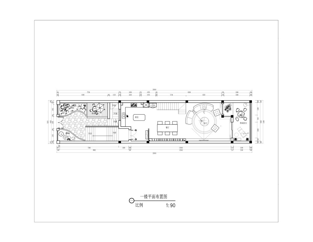 尖峰丽园排屋(地下室兼一层平面施工图）(2)-布局2.jpg