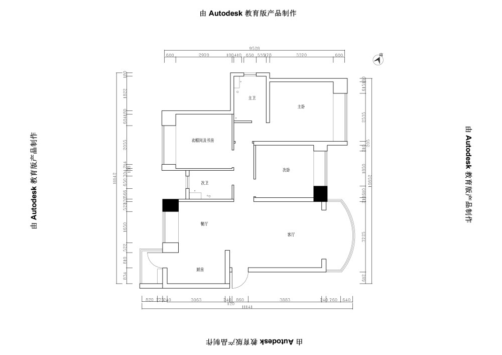 请大神帮忙调整这个平面给悬赏金_原建筑