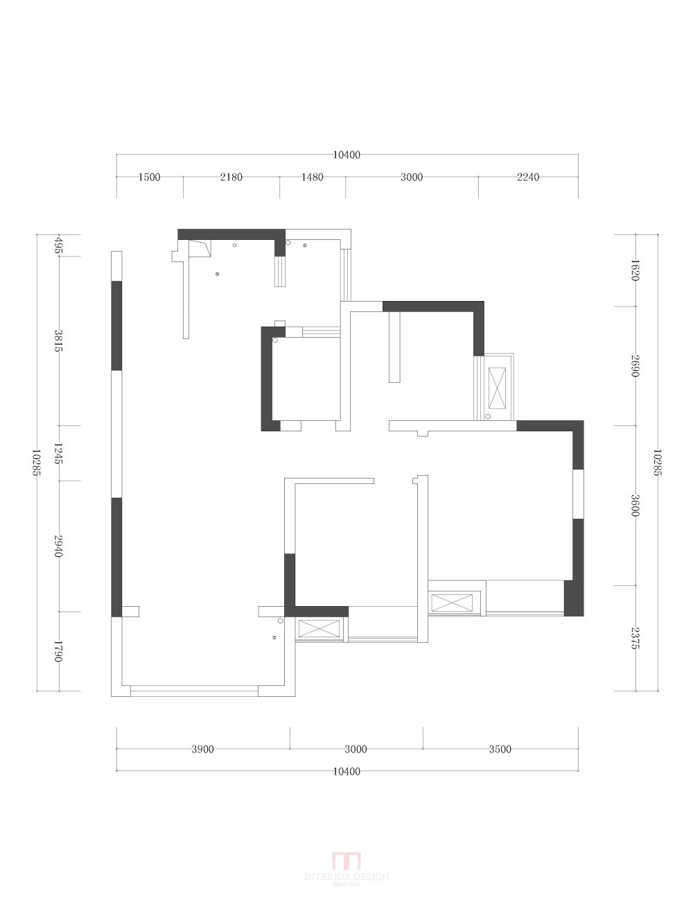 小户型方案求助_86.8m²-Model.jpg