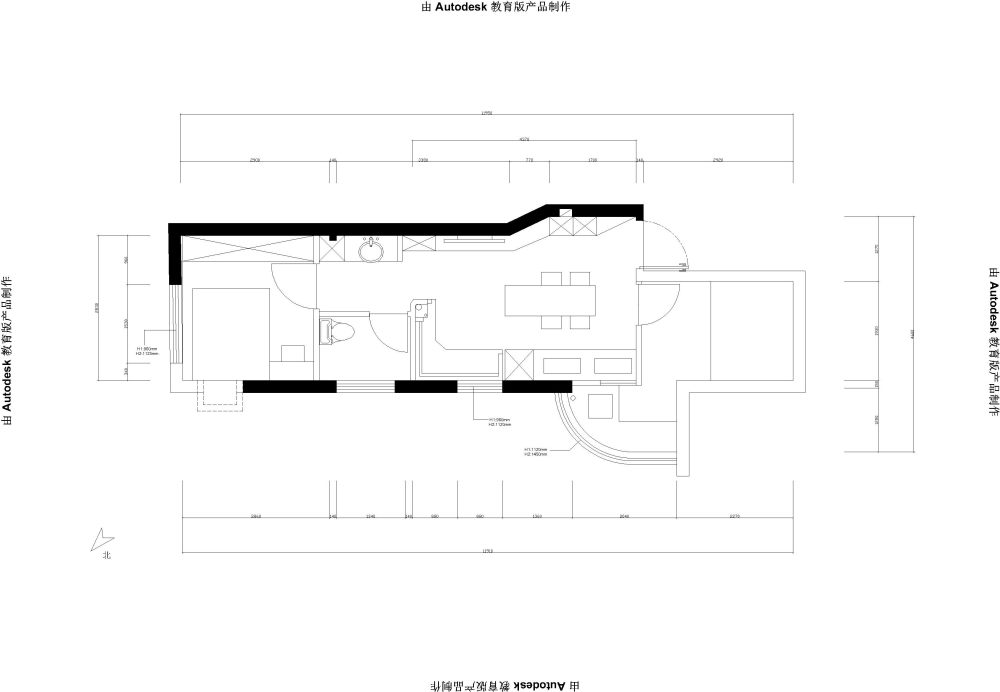 设计师的新房，一线城市奇葩小户型请求同行优化方案_原始结构图-Model.jpg