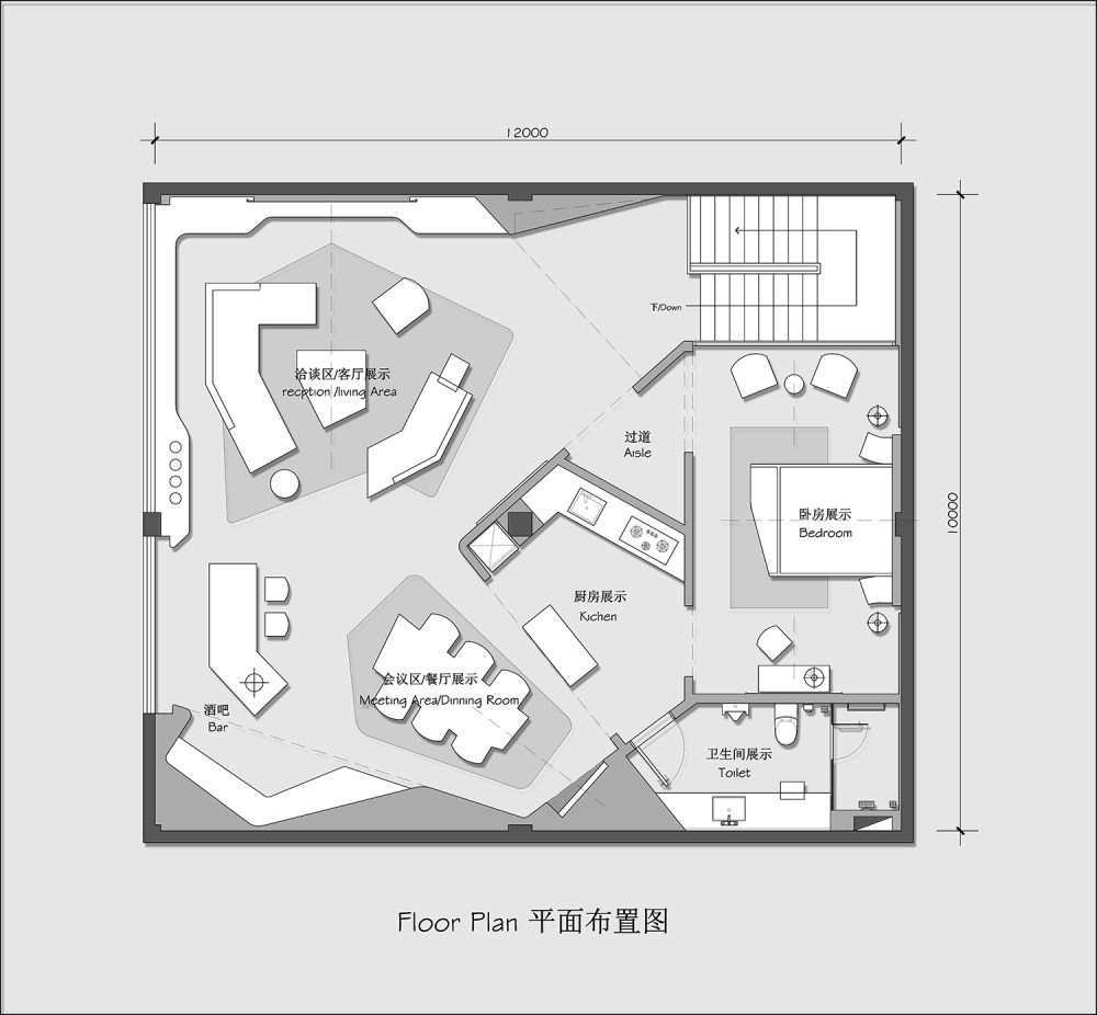 最新展厅设计合集崔树-遇见一束光的设计-葡萄牙SERIP灯具..._LP涂料展厅.jpg